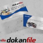 دانلود طرح لایه باز کارت ویزیت فروش قطعات یدکی خودرو